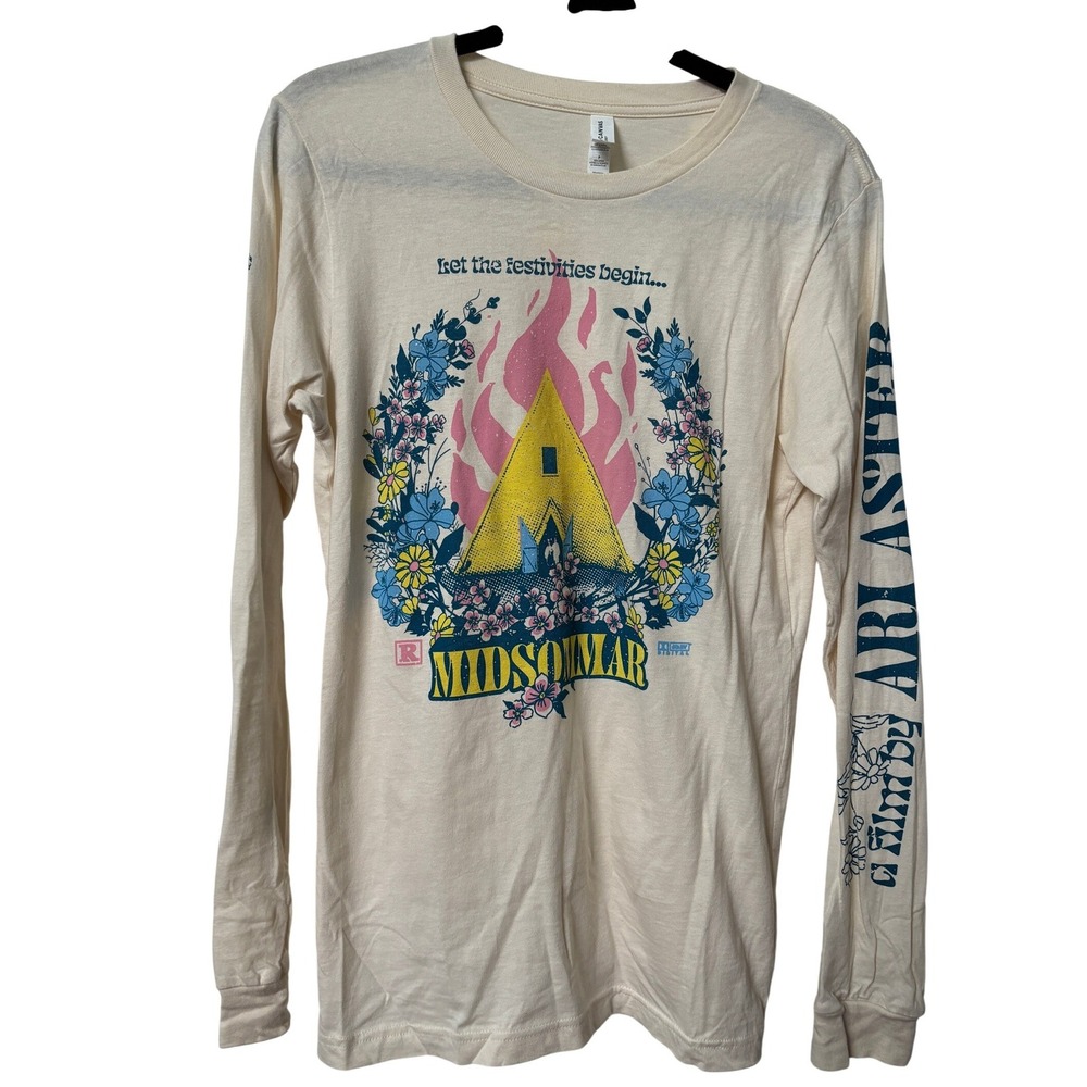 Studiohouse Designs Midsommar Ari Aster Horror Movie Long Sleeve Tee Cream Small
